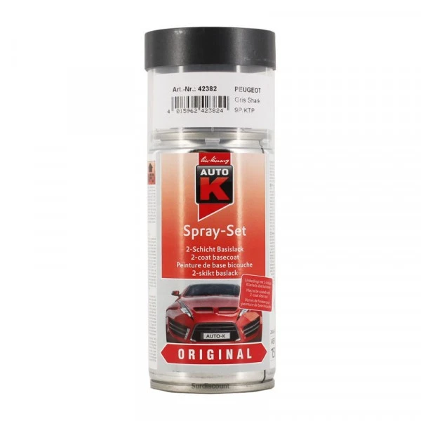 Huiles Et Médiums Bombe De Peinture Pour Carrosserie - Peugeot - 9P Gris Shark - 150ml - Auto K 3 Huiles Et Médiums Bombe De Peinture Pour Carrosserie - Peugeot - 9P Gris Shark - 150ml - Auto K