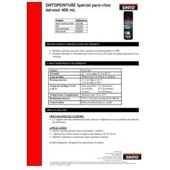 Sinto Ideespray Peinture DecoSpray Bombe De Peinture Pour Pare Choc - Gris Anthracite - Sinto -Creavea Shop bombe de peinture pour pare choc gris anthracite sinto p 4