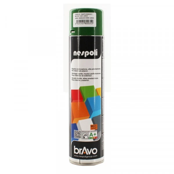 Peinture DecoSpray Bombe De Peinture Professionnelle Nespoli Bravo Vert Jardin RAL 6001 600ml 3 Peinture DecoSpray Bombe De Peinture Professionnelle Nespoli Bravo Vert Jardin RAL 6001 600ml