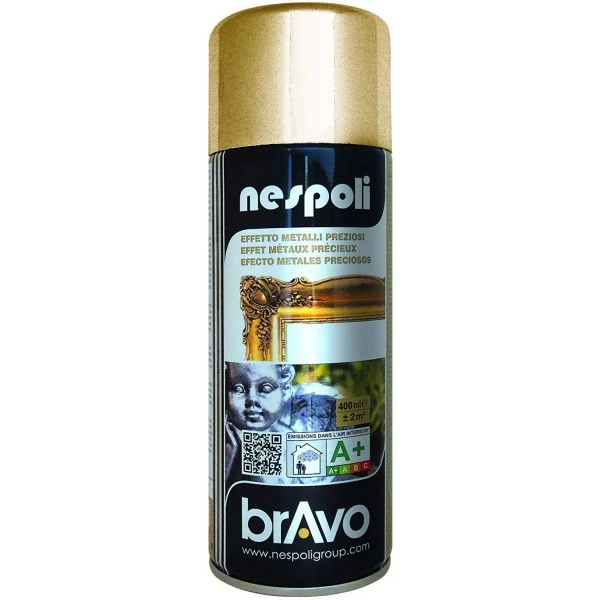 Peinture DecoSpray Bombe De Peinture Professionnelle Nespoli - Chrome Or 3 Peinture DecoSpray Bombe De Peinture Professionnelle Nespoli - Chrome Or