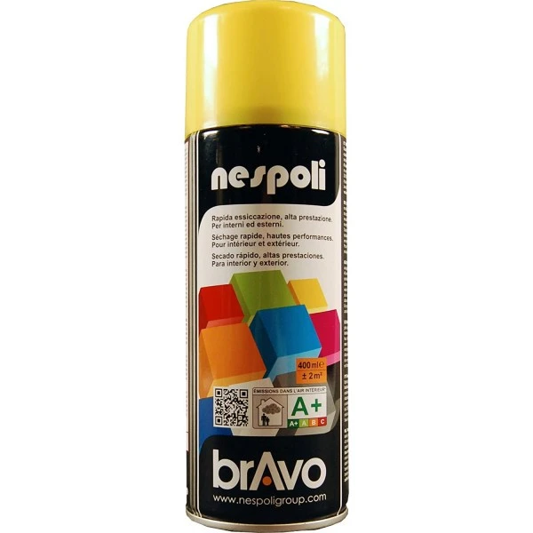 Peinture DecoSpray Bombe De Peinture Professionnelle Nespoli - Jaune Soleil 3 Peinture DecoSpray Bombe De Peinture Professionnelle Nespoli - Jaune Soleil