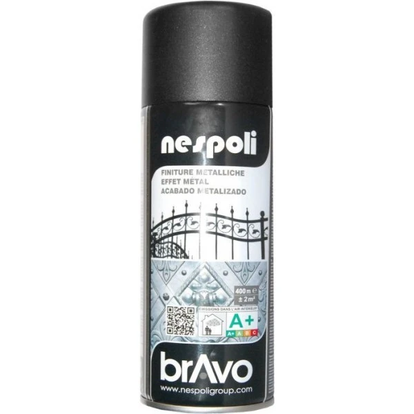 Bombe de peinture professionnelle Nespoli - noir métallisé Peinture DecoSpray Bombe De Peinture Professionnelle Nespoli - Noir Métallisé -Creavea Shop bombe de peinture professionnelle nespoli noir metallise p 1