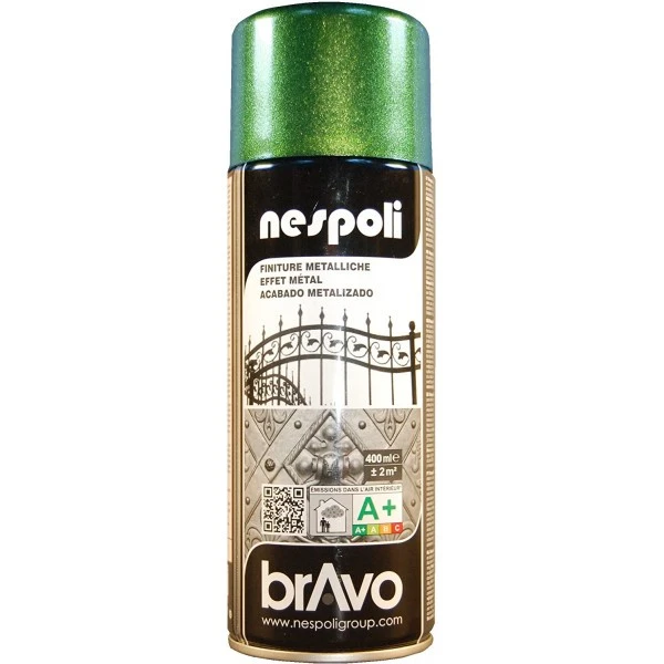 Peinture DecoSpray Bombe De Peinture Professionnelle Nespoli - Vert Métallisé 3 Peinture DecoSpray Bombe De Peinture Professionnelle Nespoli - Vert Métallisé