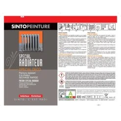 Sinto Ideespray Peinture DecoSpray Bombe De Peinture Radiateur Gris Chaud - Sinto 9 Sinto Ideespray Peinture DecoSpray Bombe De Peinture Radiateur Gris Chaud - Sinto -Creavea Shop bombe de peinture radiateur gris chaud sinto p 4