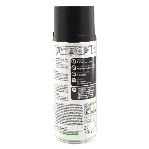 Sinto Ideespray Peinture DecoSpray Bombe De Peinture - Tableau Noir - Sinto 5 Sinto Ideespray Peinture DecoSpray Bombe De Peinture - Tableau Noir - Sinto – Image 3