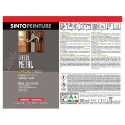 Sinto Ideespray Peinture DecoSpray Bombe De Peinture - Vernis Métal Argent - Sinto -Creavea Shop bombe de peinture vernis metal argent sinto p 4