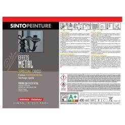 Sinto Ideespray Peinture DecoSpray Bombe De Peinture - Vernis Métal Brillant - Sinto 9 Sinto Ideespray Peinture DecoSpray Bombe De Peinture - Vernis Métal Brillant - Sinto -Creavea Shop bombe de peinture vernis metal brillant sinto p 4