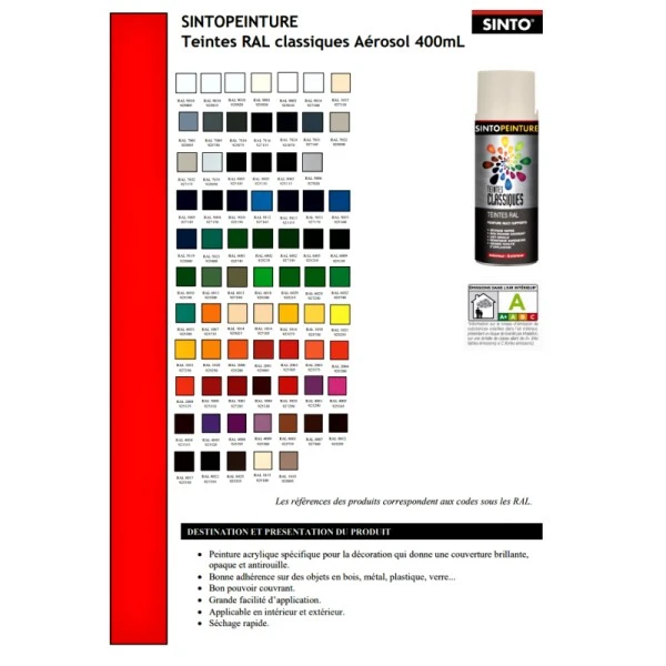Sinto Ideespray Peinture DecoSpray Bombe De Peinture - Vert Irlande - Sinto 6 Sinto Ideespray Peinture DecoSpray Bombe De Peinture - Vert Irlande - Sinto – Image 4