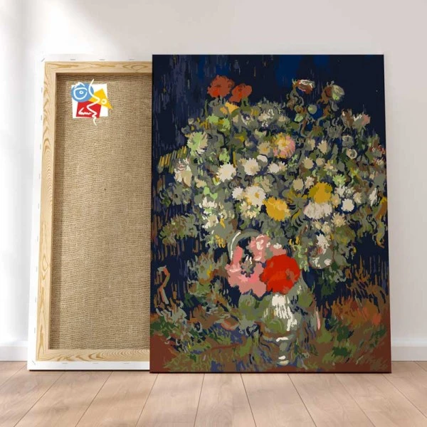 Peinture Par Numéros Peinture Numéro Bouquet De Fleurs Dans Un Vase, 1890 3 Peinture Par Numéros Peinture Numéro Bouquet De Fleurs Dans Un Vase, 1890