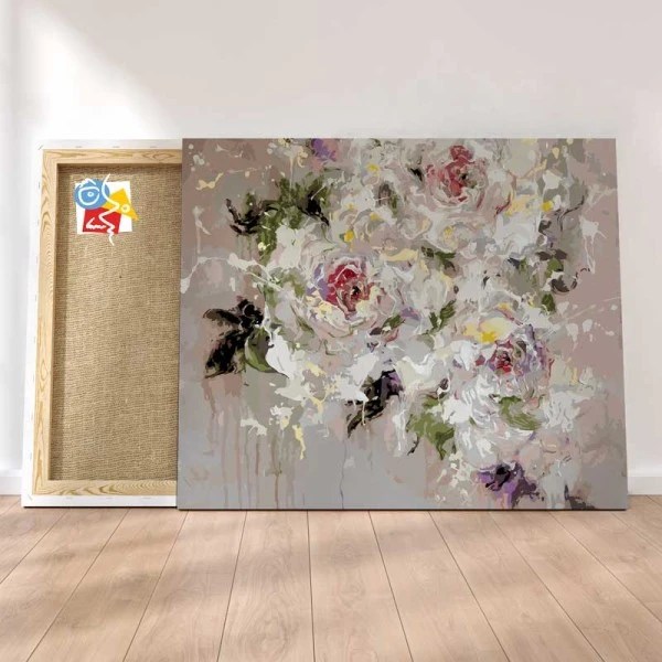 Peinture Par Numéros Peinture Numéro Bouquet De Roses Blanches 3 Peinture Par Numéros Peinture Numéro Bouquet De Roses Blanches