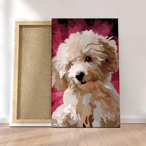 Peinture Par Numéros Peinture Numéro Caniche 3 Peinture Par Numéros Peinture Numéro Caniche