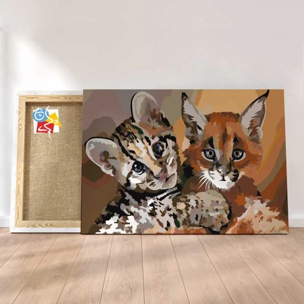 Peinture Par Numéros Peinture Numéro Caracal Et Margay 3 Peinture Par Numéros Peinture Numéro Caracal Et Margay