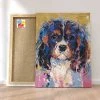 Peinture Par Numéros Peinture Numéro Cavalier King Charles Coloré