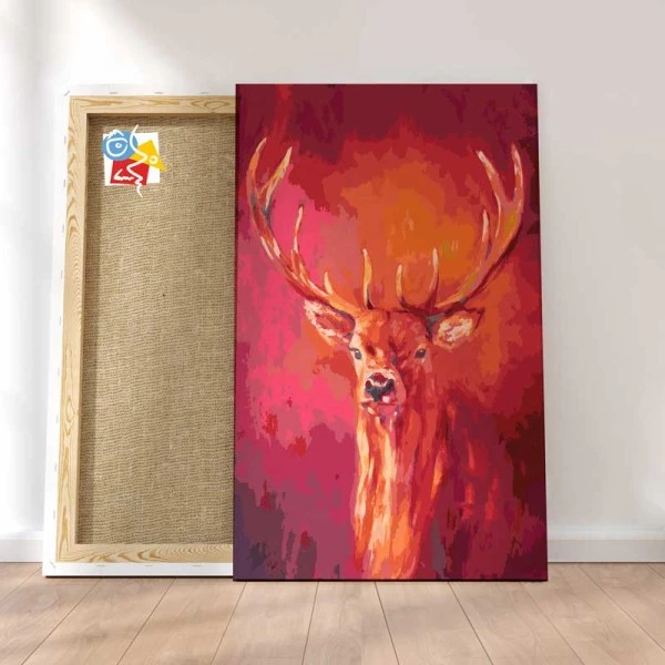 Peinture Par Numéros Peinture Numéro Cerf Rouge 3 Peinture Par Numéros Peinture Numéro Cerf Rouge