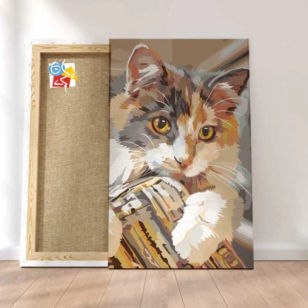 Peinture Par Numéros Peinture Numéro Chat Sur La Chaise 3 Peinture Par Numéros Peinture Numéro Chat Sur La Chaise