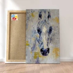 Peinture Par Numéros Peinture Numéro Cheval Moderne Blanc