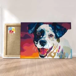 Peinture Par Numéros Peinture Numéro Chien Heureux