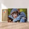 Peinture Par Numéros Peinture Numéro Chimpanzé -Creavea Shop chimpanze p