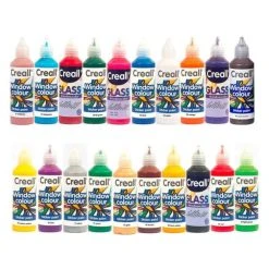 Graine Créative Peinture Sur Verre Et Céramique Coffret 20 Peintures Repositionnables Pour Vitres 80 Ml