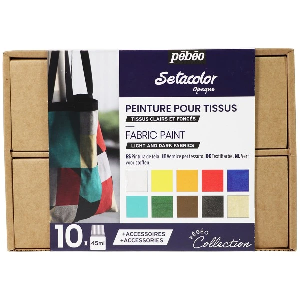 Coffret Collection Pébéo - Peinture sur tissu N°2 Peinture Tissu Setacolor Coffret Collection Pébéo - Peinture Sur Tissu N°2 -Creavea Shop coffret collection pebeo peinture sur tissu n2 p