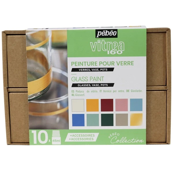 Peinture Verre Coffret Collection Pébéo - Peinture Sur Verre Tons Pastel 3 Peinture Verre Coffret Collection Pébéo - Peinture Sur Verre Tons Pastel