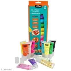 Kit Peinture Coffret De Peinture Pour Stickers Arti'stick Pébéo - 12 X 20 Ml -Creavea Shop coffret de peinture pour stickers artistick pebeo 12 x 20 ml p 3