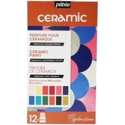 Peinture Céramique Coffret D'Exploration Pébéo - Peinture Céramic - 12 X 20 Ml