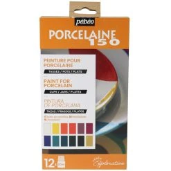 Peinture Porcelaine Coffret D'Exploration Pébéo - Peinture Sur Porcelaine - N°1 - 12 X 20 Ml