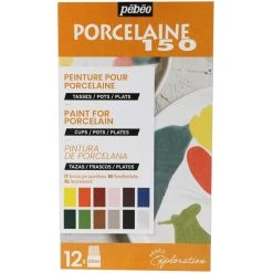 Peinture Porcelaine Coffret D'Exploration Pébéo - Peinture Sur Porcelaine - N°2 - 12 X 20 Ml