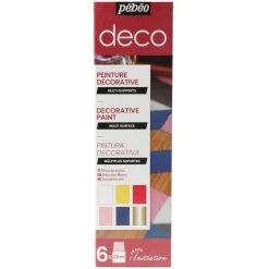Peinture Acrylique Pébéo Déco Coffret D'initiation Pébéo - Peinture Décorative - 6 X 20 Ml
