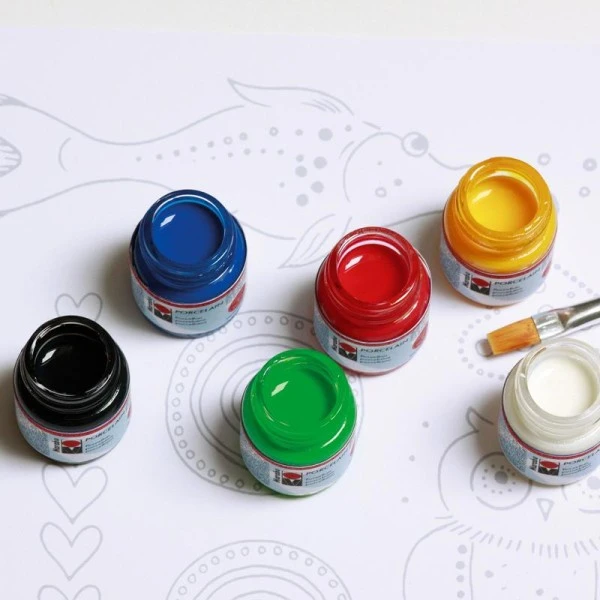 Peinture Porcelaine Coffret D'initiation Peinture Sur Porcelaine Marabu 4 Peinture Porcelaine Coffret D'initiation Peinture Sur Porcelaine Marabu – Image 2