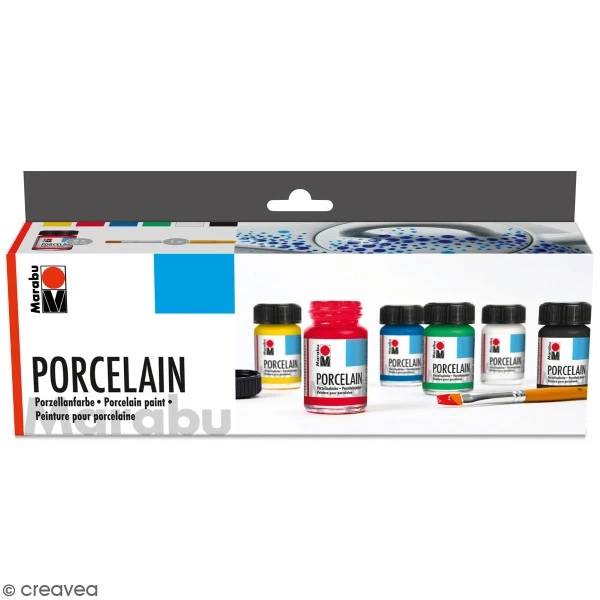 Peinture Porcelaine Coffret D'initiation Peinture Sur Porcelaine Marabu 3 Peinture Porcelaine Coffret D'initiation Peinture Sur Porcelaine Marabu