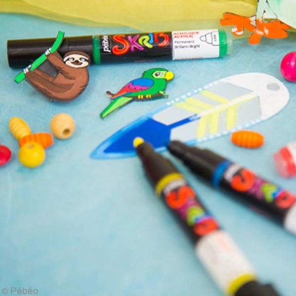 Coffret Skrib Marqueur peinture acrylique - Classique - 6 marqueurs Pébéo Feutre Multisupports Coffret Skrib Marqueur Peinture Acrylique - Classique - 6 Marqueurs -Creavea Shop coffret skrib marqueur peinture acrylique classique 6 marqueurs p 6