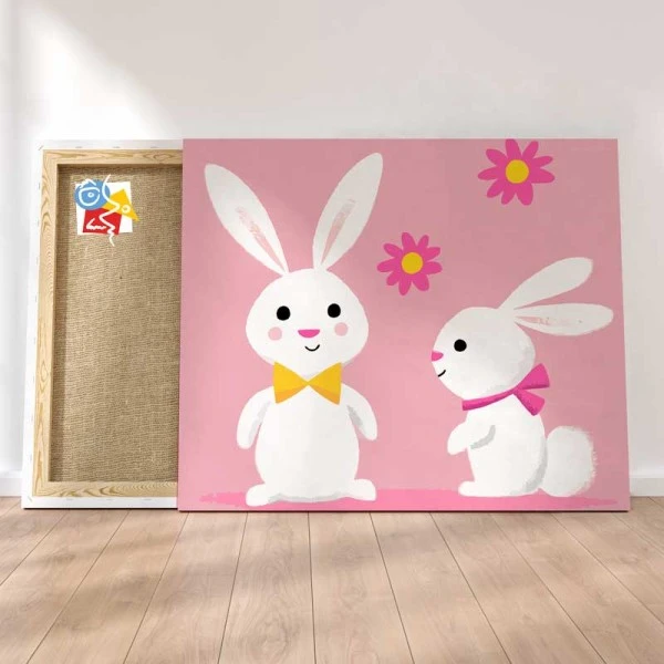 Peinture Par Numéros Peinture Numéro Couple De Lapins Blancs 3 Peinture Par Numéros Peinture Numéro Couple De Lapins Blancs