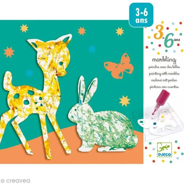 Défilé multicolore Djeco - Peindre avec des billes Kit Peinture Défilé Multicolore Djeco - Peindre Avec Des Billes -Creavea Shop defile multicolore djeco peindre avec des billes p