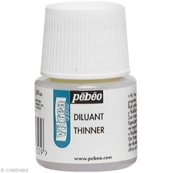 Pébéo Médiums Vitrail Diluant Pour Peinture Sur Verre V160