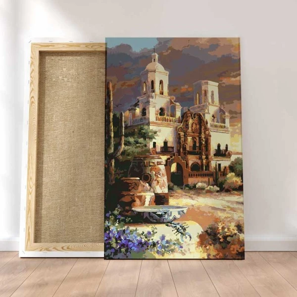 Peinture Par Numéros Peinture Numéro Église Du Désert 3 Peinture Par Numéros Peinture Numéro Église Du Désert