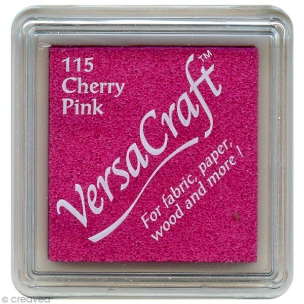 Tsukineko Encreur Textile Versacraft Mini - Rose Cerise (cherry Pink) 3 Tsukineko Encreur Textile Versacraft Mini - Rose Cerise (cherry Pink)