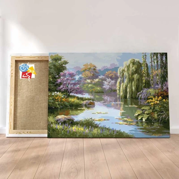 Peinture Par Numéros Peinture Numéro Etang Printanier Dissimulé 3 Peinture Par Numéros Peinture Numéro Etang Printanier Dissimulé