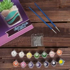 Czech Beads Exclusive Peinture Pailletée Fée De La Lune De La Peinture Par Numéro Kit De Bricolage, Lueur Dans L'Obscurité Ensemble, Paillett -Creavea Shop fee de la lune de la peinture par numero kit de bricolage lueur dans lobscurite ensemble paillett p 4