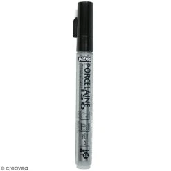 Pébéo Feutre Porcelaine P150 Pointe Fine 1,2 Mm - Argenté