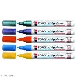 Marabu Feutre Porcelaine Porcelain Painter 1-2 Mm - 34 Couleurs