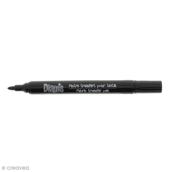 Feutre Textile Feutre Transfert Textile Diam's Noir 2 Feutre Textile Feutre Transfert Textile Diam's Noir