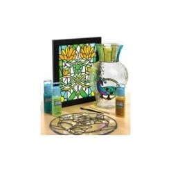 Plaid Peinture Window Color Gallery Glass, Peinture Repositionnable Pour Fenêtre, Effet Vitrail, 59 Ml