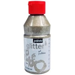 Pébéo Peinture Pailletée Gel Paillettes - Argenté - 250 Ml