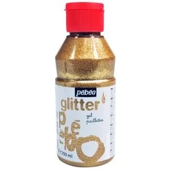 Pébéo Peinture Pailletée Gel Paillettes - Doré - 250 Ml