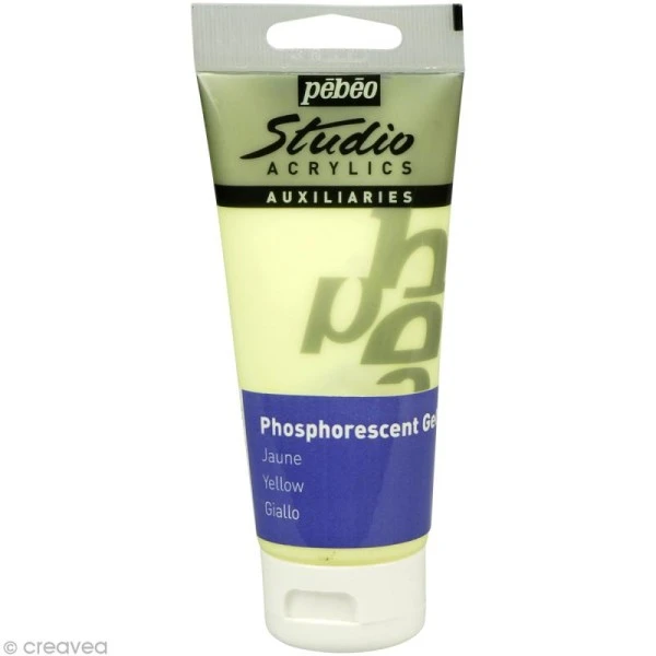 Peinture Phosphorescente Gel Phosphorescent Pébéo Studio - Jaune 100 Ml 3 Peinture Phosphorescente Gel Phosphorescent Pébéo Studio - Jaune 100 Ml