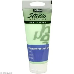 Peinture Phosphorescente Gel Phosphorescent Pébéo Studio - Vert 100 Ml