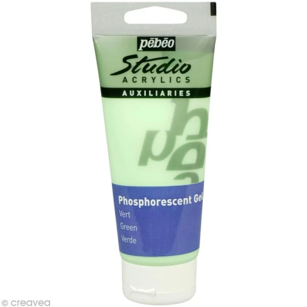 Gel phosphorescent Pébéo Studio - Vert 100 ml Peinture Phosphorescente Gel Phosphorescent Pébéo Studio - Vert 100 Ml -Creavea Shop gel phosphorescent pebeo studio vert 100 ml p