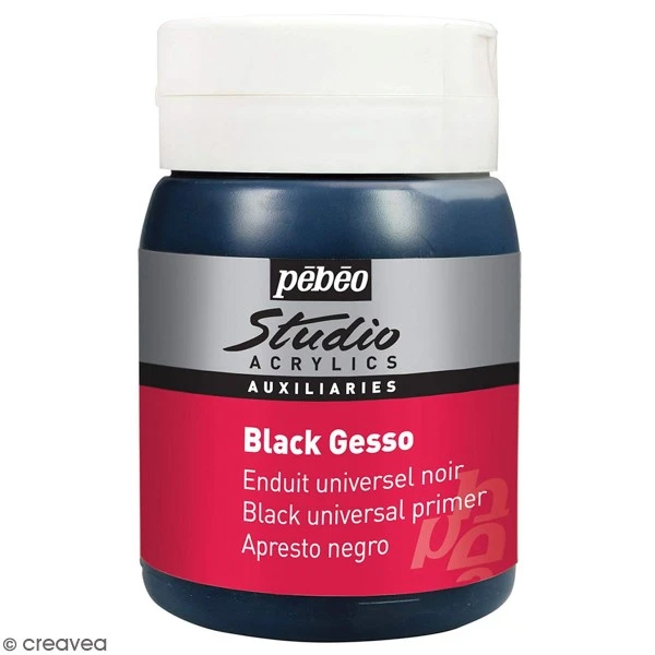 Gesso Noir Pébéo Studio 500 Ml 3 Gesso Noir Pébéo Studio 500 Ml